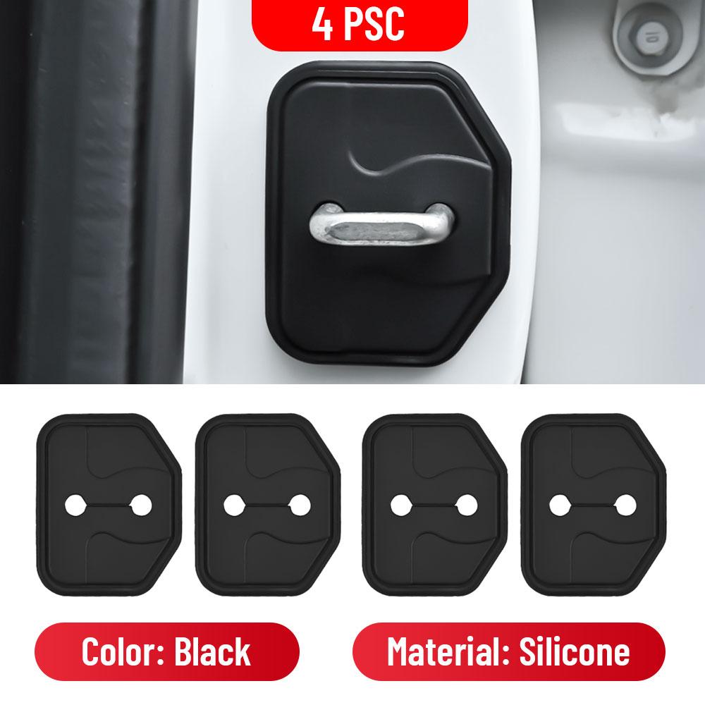 For VOLVO XC60 2017- Car Door Shock Absorber Door Lock Protector Silicone Auto Door Lock Latches Cover Accessories