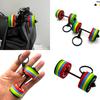 Fashionable Sturdy PVC Barbell Keychain Portable Gym Gifts Accessory for Fitness Enthusiasts and Bodybuilding Lovers