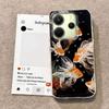 Чехол для телефона Luckly Koi Goldfish Red Carp для Xiaomi Redmi 13C 14C A5 A3 A4 A3X A1 A2 Note 14 13 12 11 11S 10 Pro Shell Задняя крышка