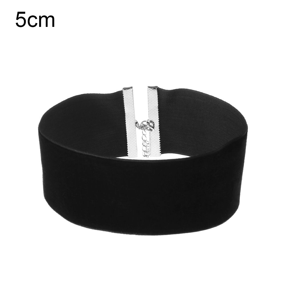 Women Fashion Elegant Retro Gothic Black Ribbon Necklace Velvet Choker