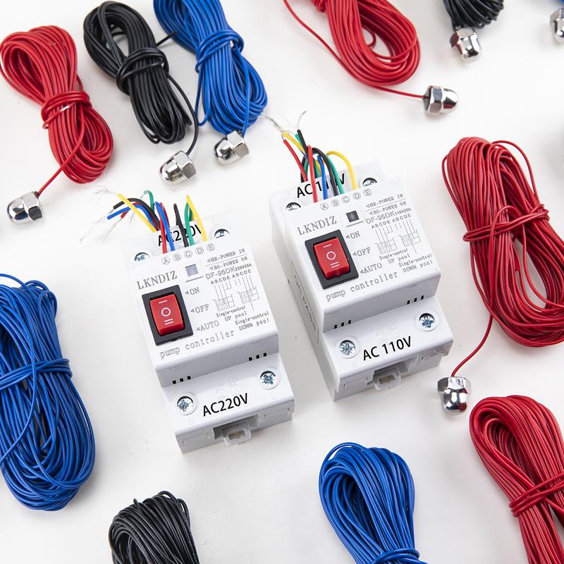DF-96DK 110V/220V 20A Automatic Water Level Controller Pump Control Cistern Liquid Level Detection Sensor Switch with Probes