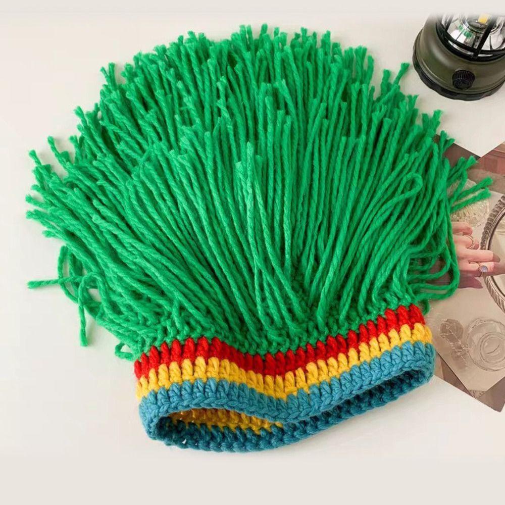 Synthetic Hair Reggae Dreadlocks Knitted Hat Thick Africa Roots Wig Dreadlocks Wig Halloween Party