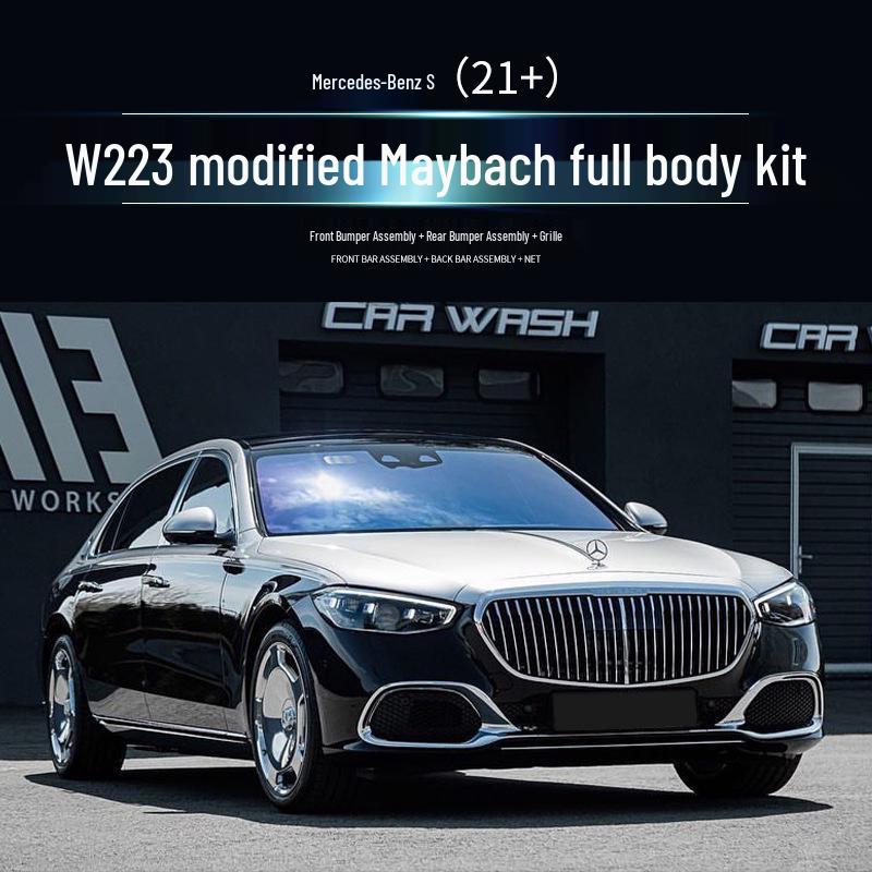 Комплект обвеса Leishuo из ABS+PP для Mercedes-Benz S-Class W223: Обновление в стиле Maybach