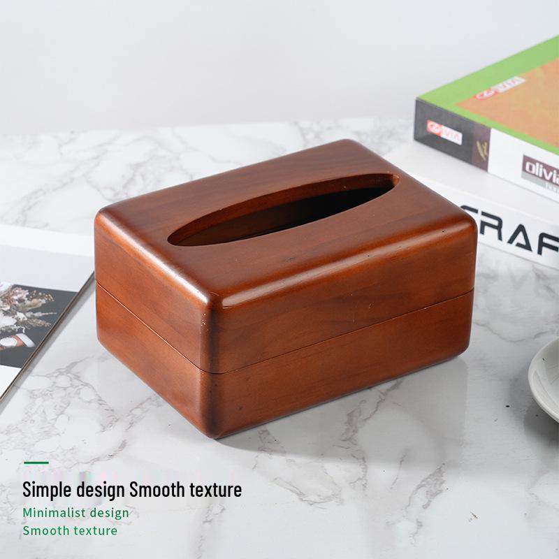 Wooden Tissue Box Holder: Eco-Friendly Design for Living Room, Coffee Table, or Office Desk