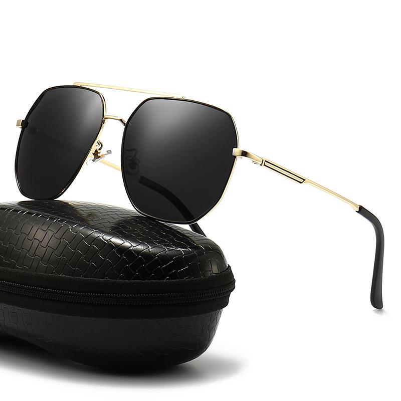 New metal polarized driving sunglasses fashionable classic toad sunglasses men's UV protection sunglasses