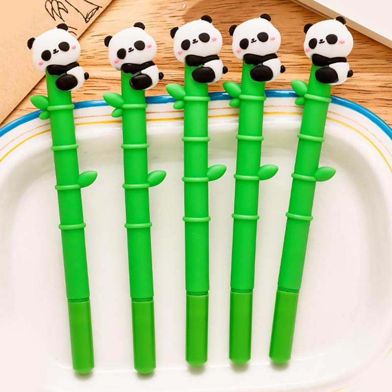 Creative Quick-Drying Neutral Pens Cartoon Cute Panda Ballpoint Pen Writing Smoothly Signature Pen Office School Supplies