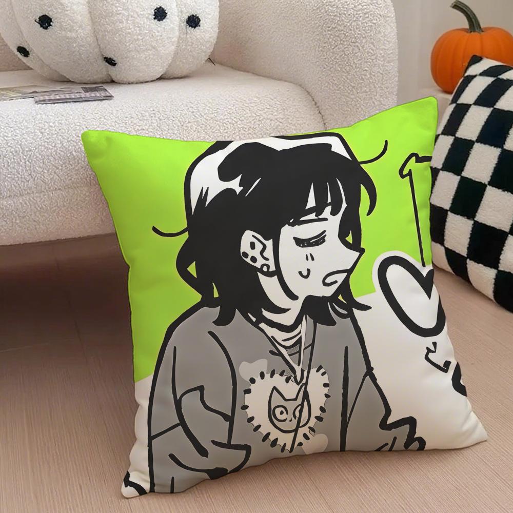 Anime AAya Oosawa Cushion Cover Throw Pillow Cover Hidden Button Durable Polyester Chair Cushion