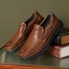 Модные Новые Летние Мужские Кожаные Лоферы Мягкая Подошва Повседневная Обувь Обувь для Прогулок на Открытом Воздухе Комфорт Мода Слипоны Балетки Деловой Стиль Мокасины