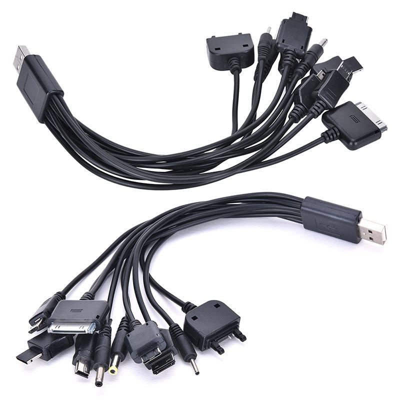 10 в 1 USB универсальный многофункциональный USB-кабель для зарядки сотового телефона