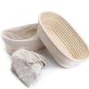 1 Set 10 Inch Bread Proofing Basket, Proofing Basket + Cloth Liner + Dough Scraper + Bread Lame & 2