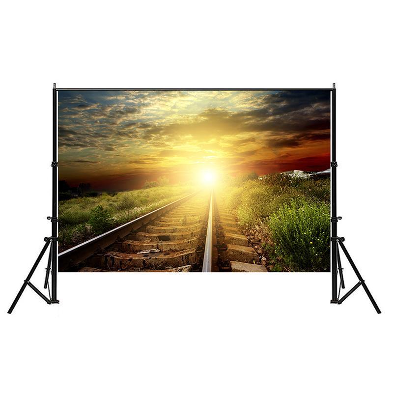 Railway Landscape Backdrop for Studio,Live Streaming,Parties Decor,Bedroom,Office,Background Tapestry