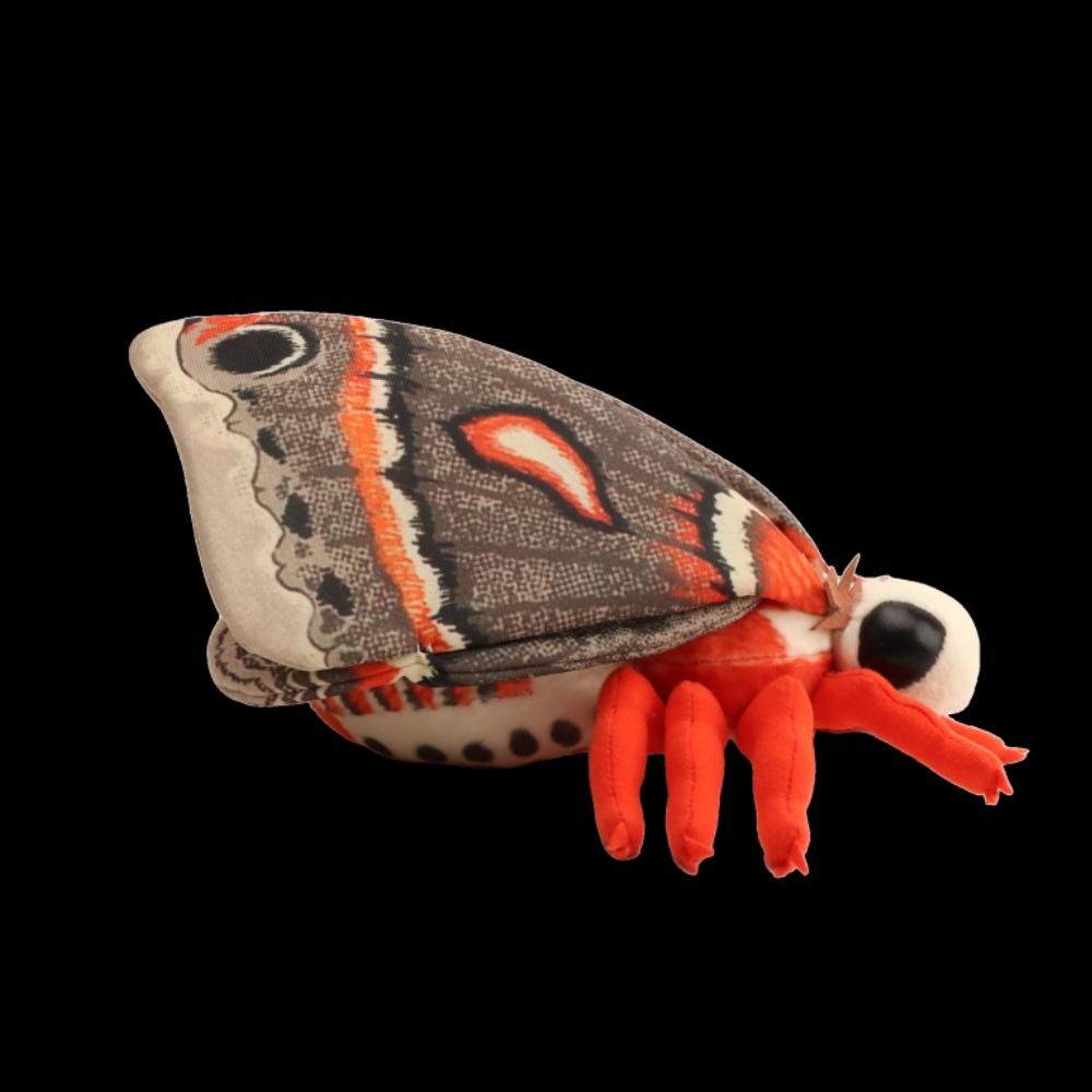 Плюшевая игрушка Hyalophora Cecropia Реалистичная Моль Цекропия Мягкие игрушки Энтузиасты насекомых Дети Рождественские подарки Декор для дома