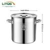 Lingyuan Qisheng 304 Stainless Steel Commercial Stock Pot with Lid