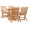Day and Night - Day and Night Folding Garden Dining Set 5 Pieces Solid Teak Wood
