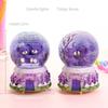 Cartoon Light Up Music Crystal Ball Automatic Snow Music Box Dream Creative Decoration Qixi Christmas Children's Birthday Gift