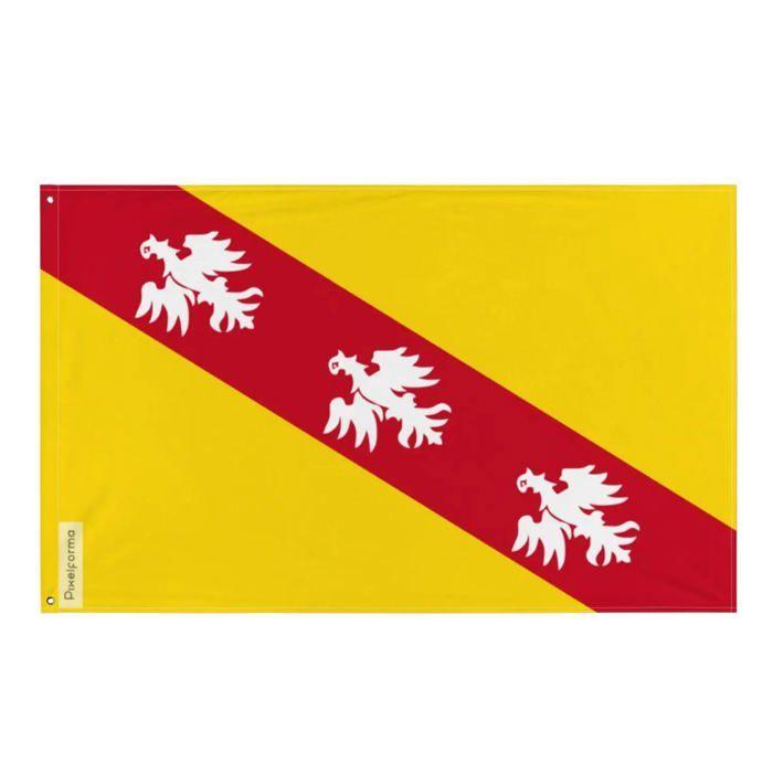 Drapeau Lorraine – 60 x 90 cm – Polyester Résistant – 2 Œillets en Métal – Usage Intérieur / Extérieur – Pixelforma