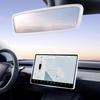 2 шт. Защитная декоративная рамка Совместимо с Tesla Model 3 Y -2024 2026 Рамка края экрана Чехол зеркала заднего вида Внутренние силиконовые украшения Центр