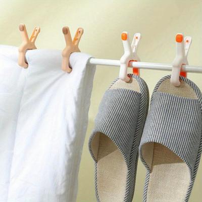 Бесшовный ветрозащитный зажим, большой зажим для сушки одеял на открытом воздухе на балконе, большой пластиковый зажим для сушки одежды, фиксированный зажим для одежды с пряжкой