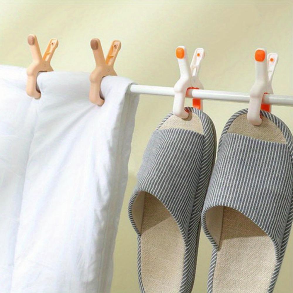 3 шт. Не оставляющий следов ветрозащитный зажим для сушки одеяла на открытом воздухе на балконе, большой зажим, большой пластиковый зажим