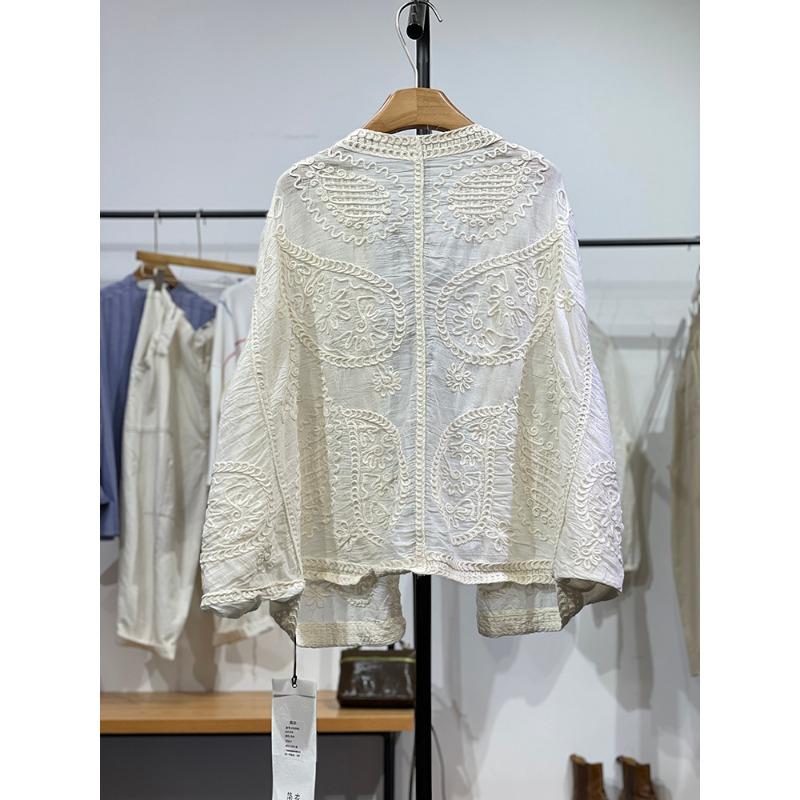 Dimanaf 2025 Summer Women Cardigan Lace T-Shirt Basic New Fashion Tops Lace Tees Casual Loose Tees
