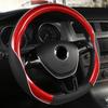 D-образный чехол на руль из кожи + углеродного волокна для VW GOLF 7 2015 POLO JATTA Suzuki Swift Nissan Rogue 2017 2018