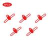 5Pcs Lure Hook Keeper High Elastic Silicone Bait Hook Holder Mini Lure Holder Jig Hooks Safe Keeping For Fishing Rod