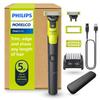 Philips OneBlade 360 Connected Hybrid Face Body Electric Beard Shaver and Body Groomer Kit with 360 Blade 1x360 and Travel Model + Trimmer,