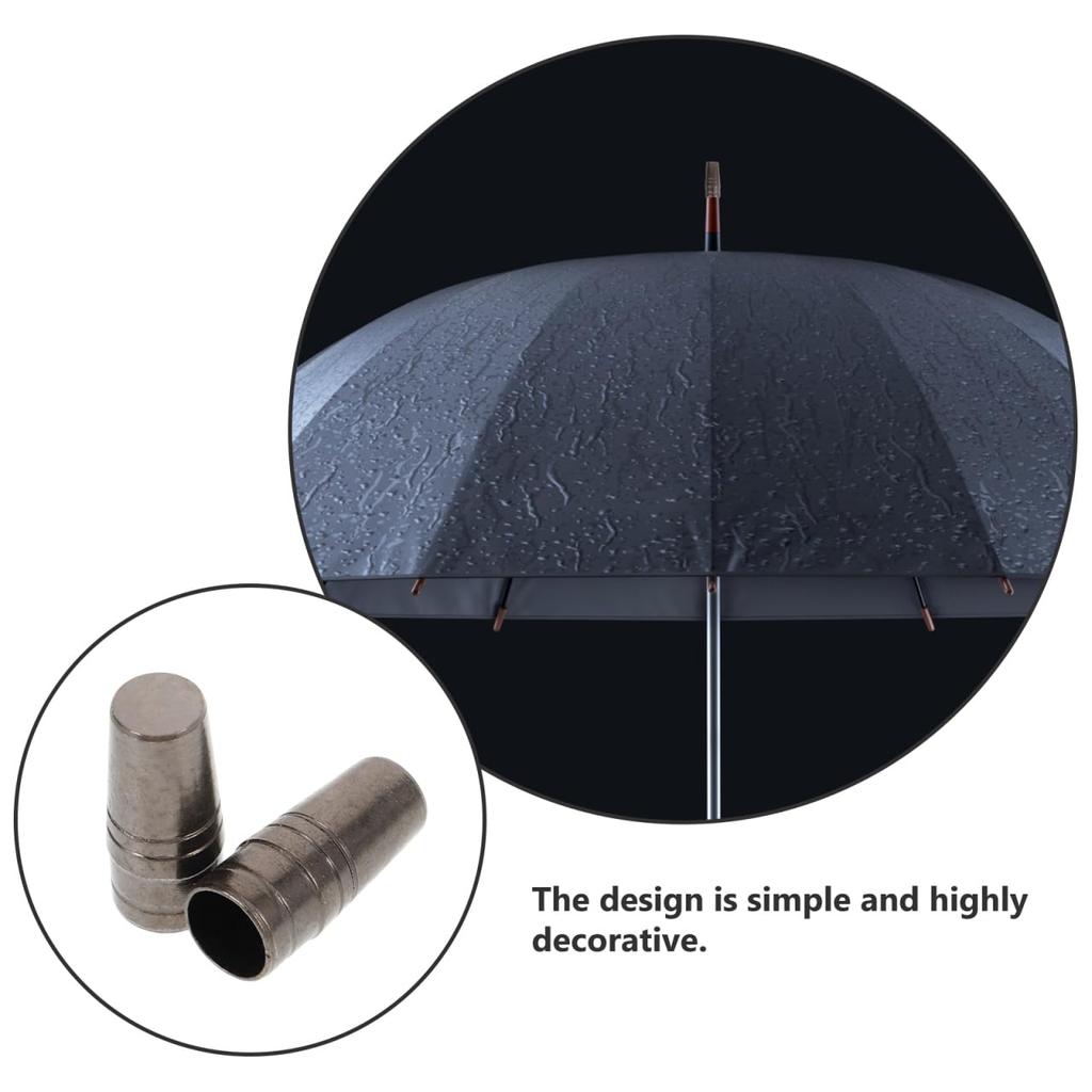 Iplusmile 9 мм Наконечники-зонтики для длинных ручек и металлические сменные зонтики Наконечник-зонтик Зонтик для ходьбы Ремонт Серебристый 2 шт. Стержни, Верхушки, Наконечники,