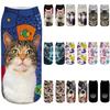 Women 3D Novelty Crazy Funny Cat Socks Cute Colorful Cartoon Low Cut Socks