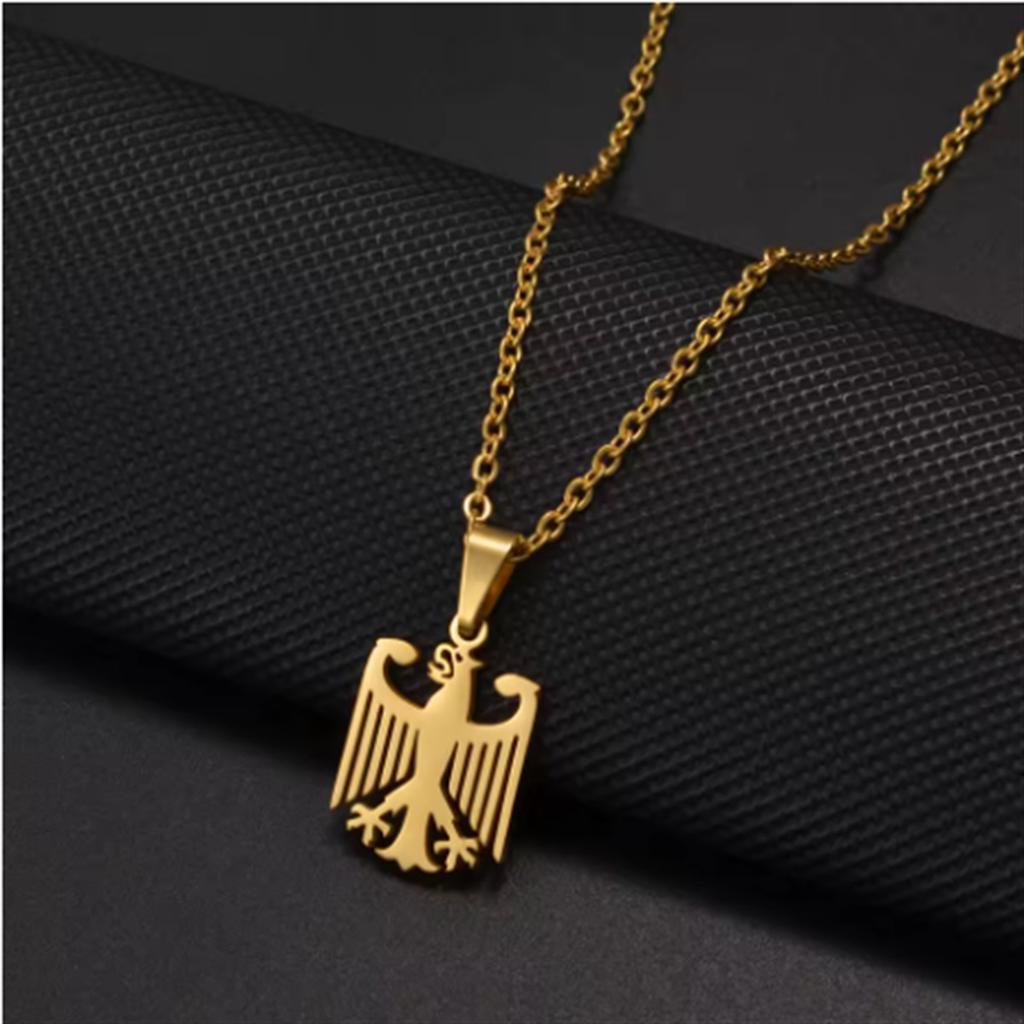 Fashionable and Unique Stainless Steel Eagle National Emblem Pendant Necklace