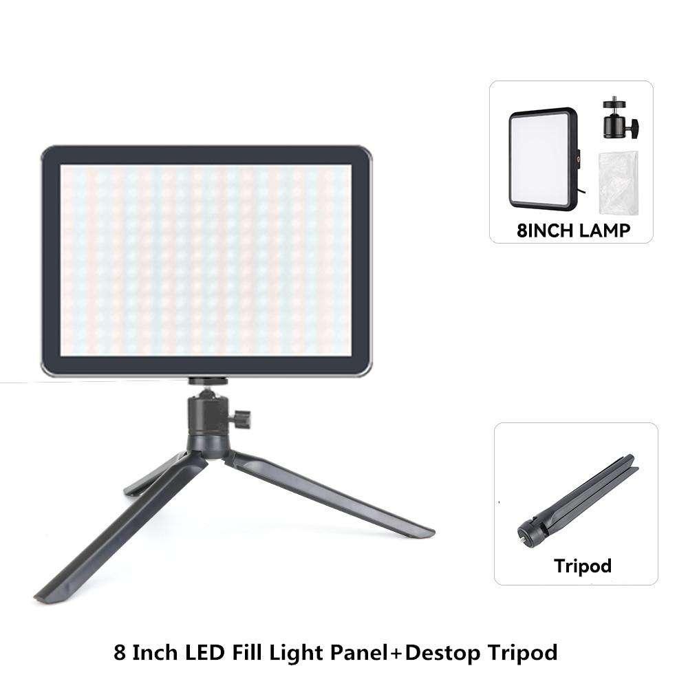 Video Led Light Photography Selfie Dimmable Video Fill Light for Photo Studio Live Stream Fill Lamp for Tiktok Youtube