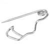 100Pcs Silver Safety Pins Metal Steel Wire S-Shaped Pins Sturdy Locking Pin Clasps  For Sewing