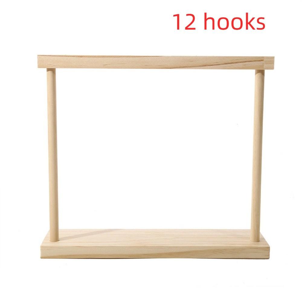 Exquisite Necklace Hanging Rack Portable Jewelry Jewelry Holder Simple Wood Necklace Stand  Desk