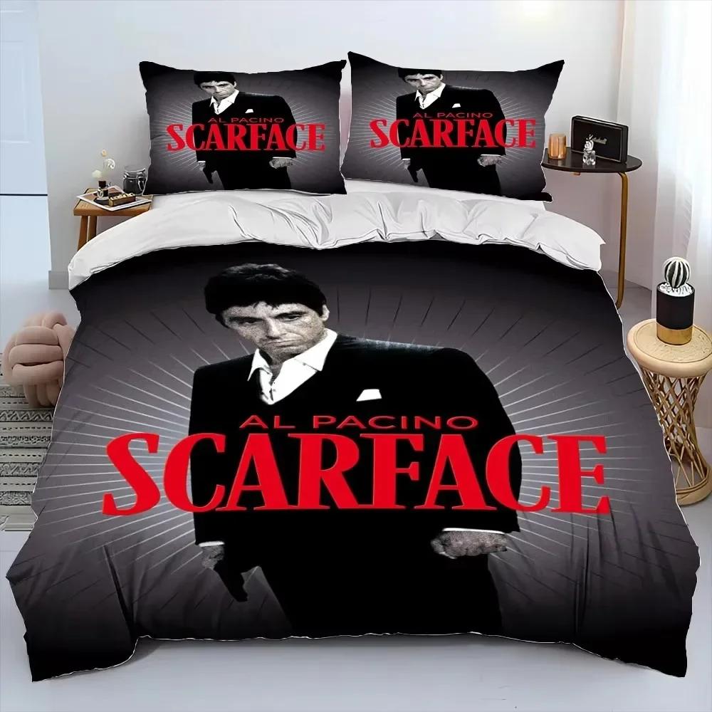 Новый 3D-принт Кино Scarface Тони Комплект постельного белья Односпальный Twin Двуспальный Queen King Cal King Размер Постельное белье