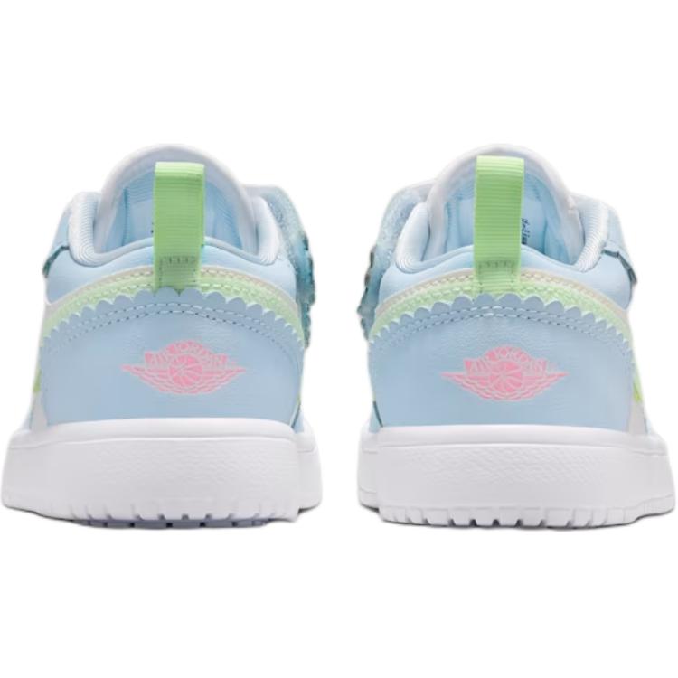 Кроссовки Air Jordan 1 Low Alt SE PS Half Blue для детей Sail White Vapor-Green IB7117-403