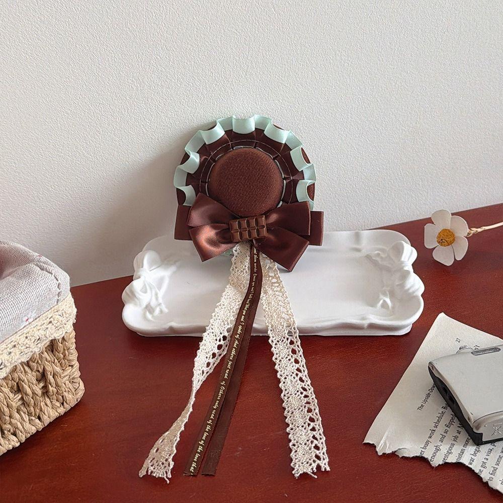 Lacebow Lolita Headdress Cute Hat-shaped Hair Clip Fashion Bow Hair Accessory Jewelry Accessories