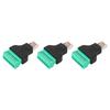 3Pcs RJ45 Screw Terminal Adapter RJ45 Female Thread To 8 Pin Network Connector Welding Free