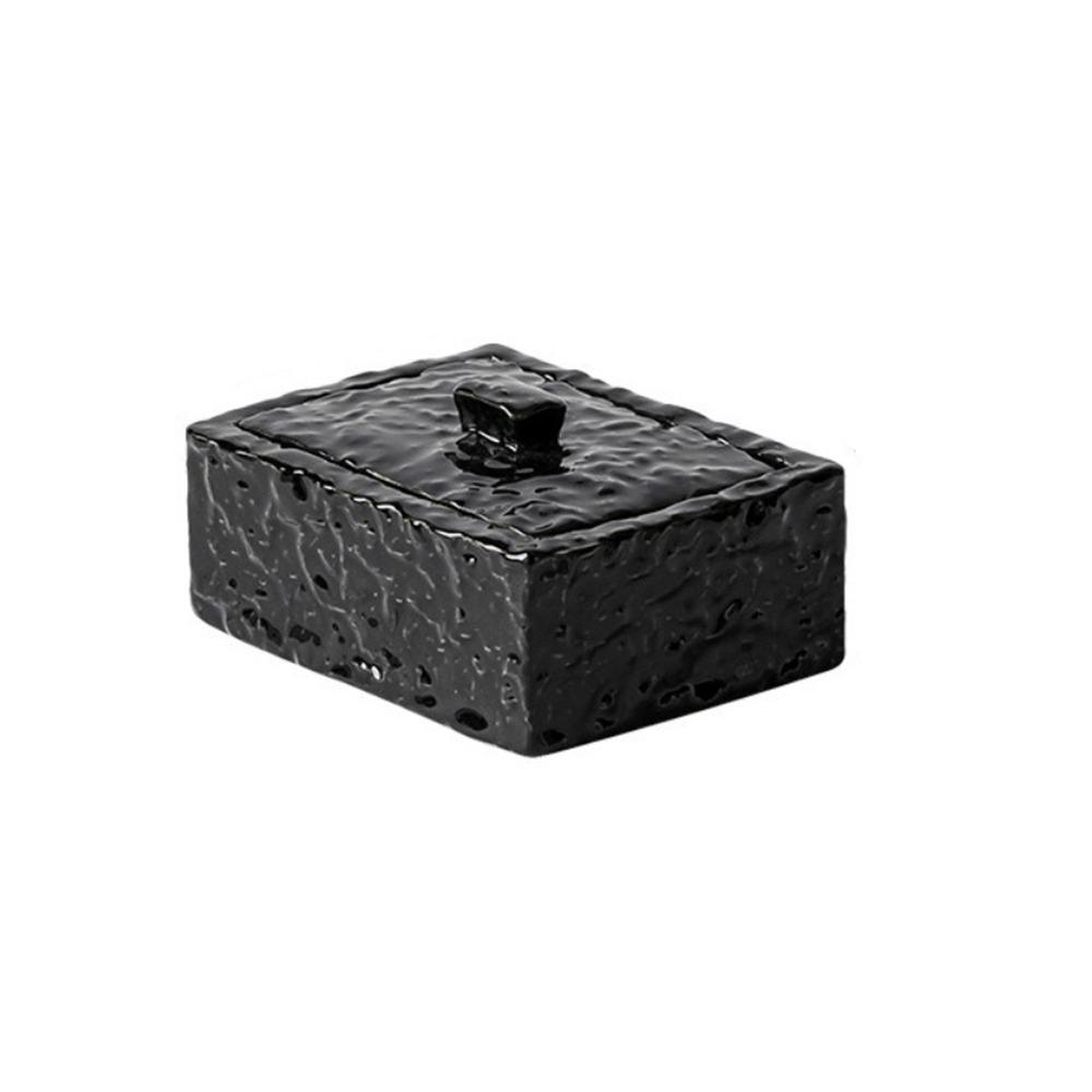 Hammered Pattern Cotton Swab Box Large Capacity Toothpick Holder Jewelry Storage Box Bedroom