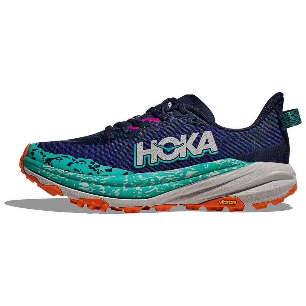 HOKA Speedgoat 6 Wide Varsity Navy Meteor Women Sneakers Blue 1147832-VYM