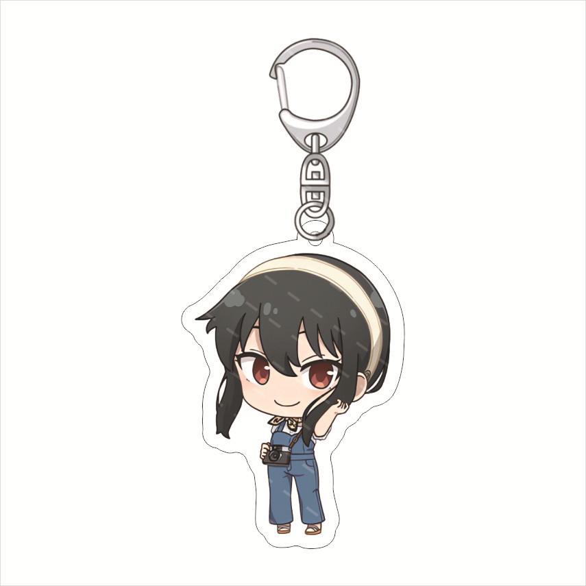 6 см Аниме Акриловый Брелок- SPY×FAMILY Мультяшный Персонаж Подвеска, Подходит для Сумок и Ключей, Косплей Подарки Идеальный Подарок для Фанатов