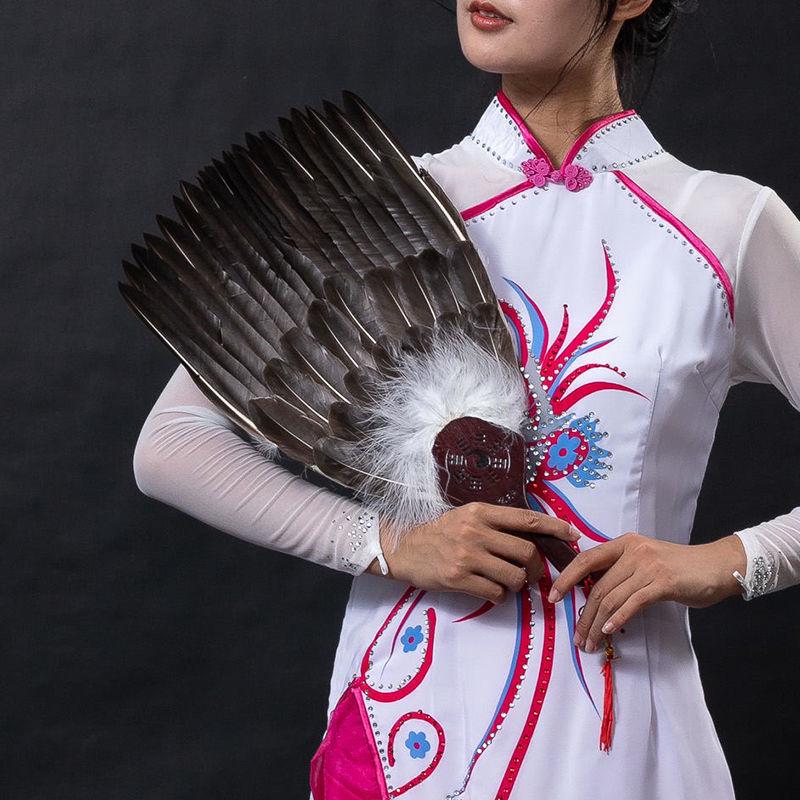 Handheld Goose Feather Fan for Summer - Classic Style for Children & Adults