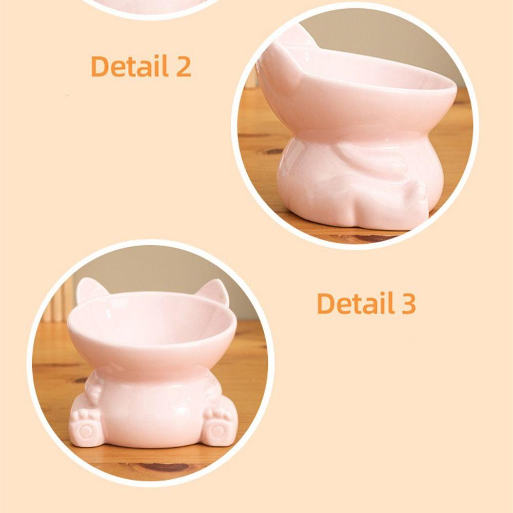 Творческая миска для домашних животных с высокой ножкой, керамическая поилка для домашних животных, кормушка для собак, защита шеи