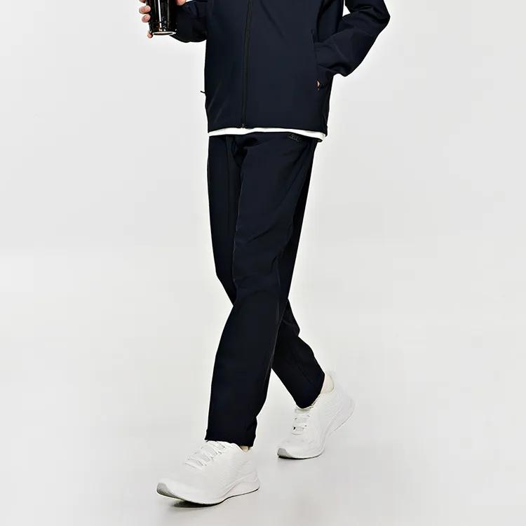 Kappa Casual Pants Men's Midnight Blue Black-906 Moderate Straight Fit Pants (Unisex) Casual Pants K0E12AK41
