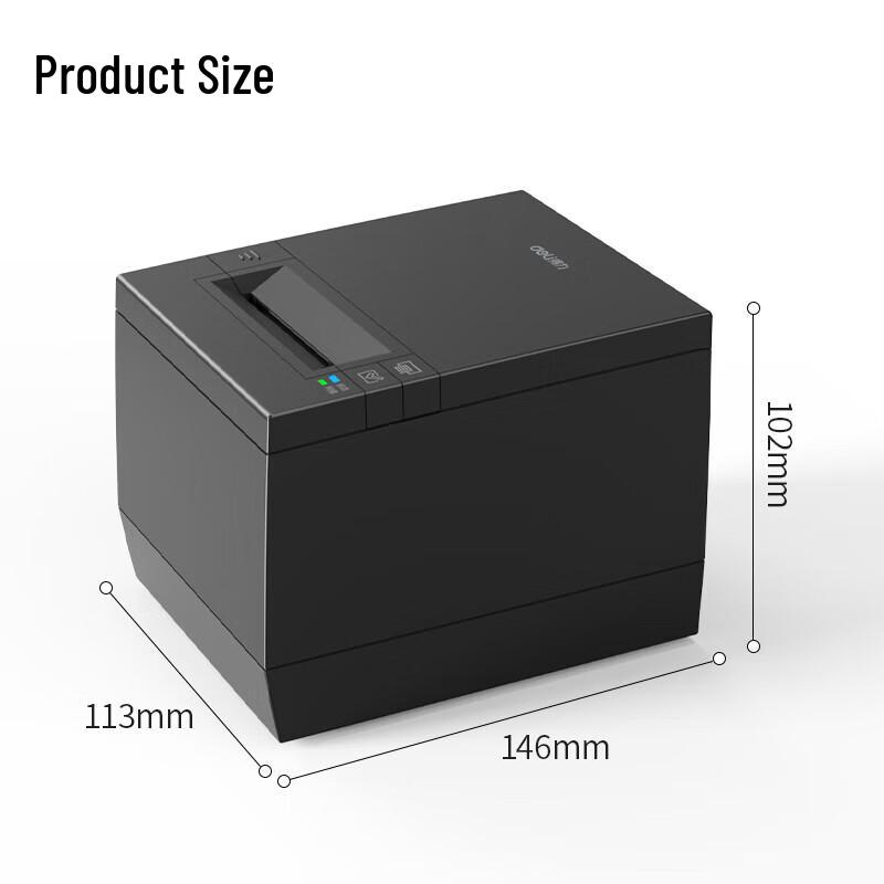 Deli DL-583YW Automatic Food Delivery Receipt Printer CN plug (adapter included)