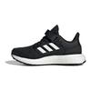 Pureboost Running Mesh Durable Breathable Low Top Kids Running Shoes Kids Sneakers Black White ID8494