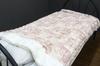Romance Kosugi Single Throw Blanket (140 x 200 cm), Fluffy 3D Quilt, Soft and Warm, Sheepskin Boa Collar and Lining, Pink