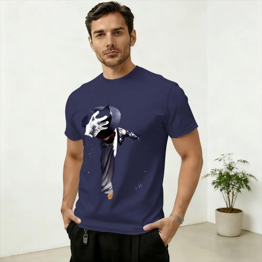 King Pop MiChael Jackson TShirt Summer Novelty T Shirts Unisex 100 Cotton ONeck Oversize Top Tees Short Sleeve Vintage Tshirt