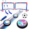 Hovering Hockey Football Toy Set Rechargeable Led With Goal For Childrens Gift
