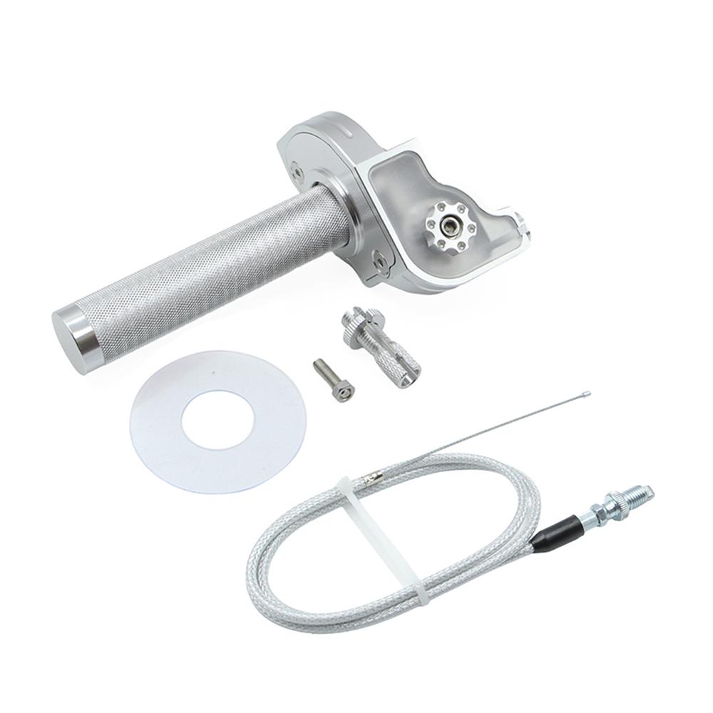 Universal CNC Aluminum Accelerator Throttle Twist Grips Handlebars M10*1.5 For Dirt Pit Bike Moped Scooter Quad ATV Motorcycle