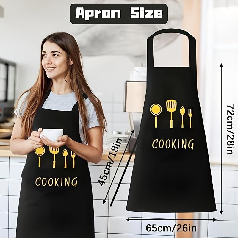 Универсальный и прочный ПВХ фартук для готовки - Регулируемый, для кухни, кофейни, ресторана. Идеально подходит для домашней готовки.